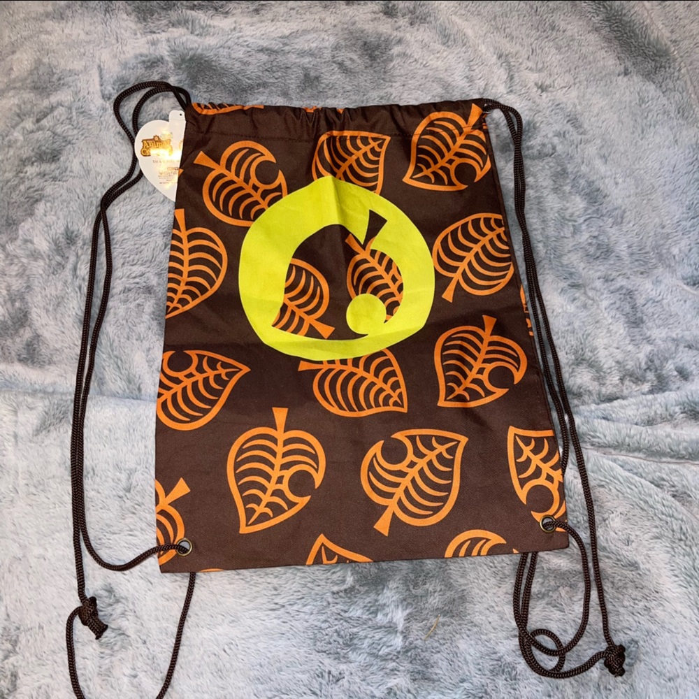 Official Licensed Nintendo Animal Crossing Drawstring Backpack - NWT